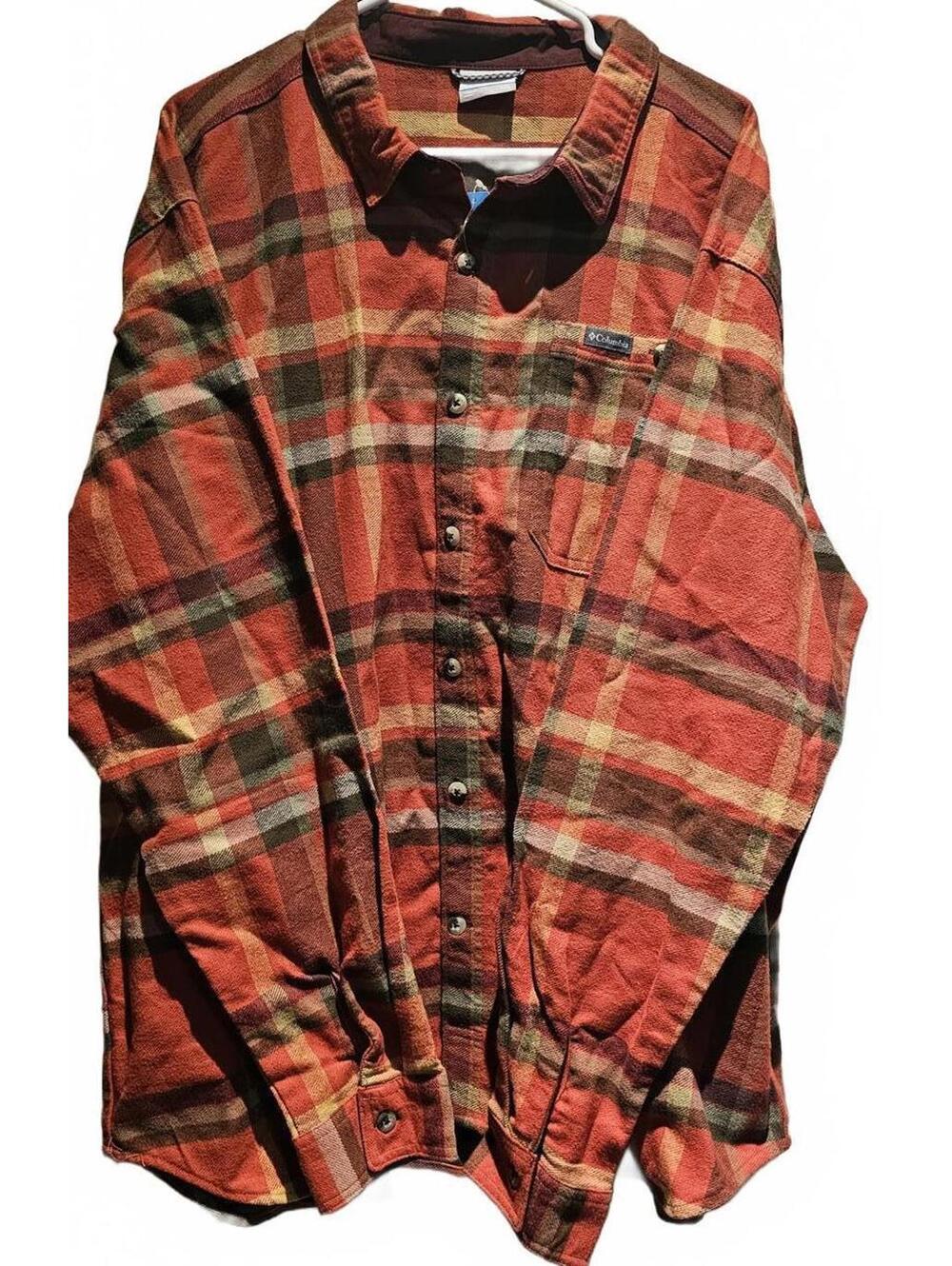 Columbia Plaid flannel long sleeve button up size 2XL. NWT